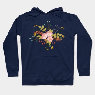 Woodland Flowers - Blue Hoodie